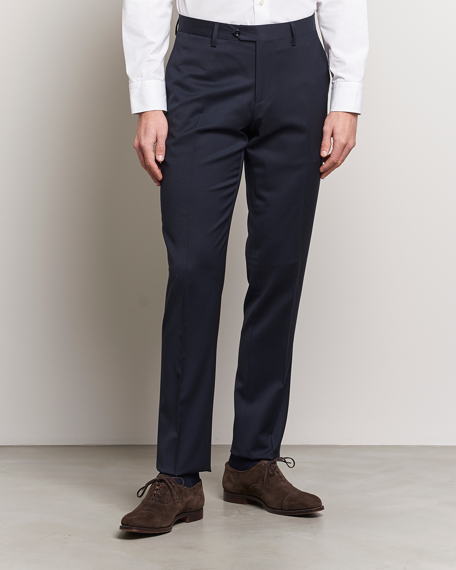 Herren | Anzughosen | Lardini | Wool Trousers Navy