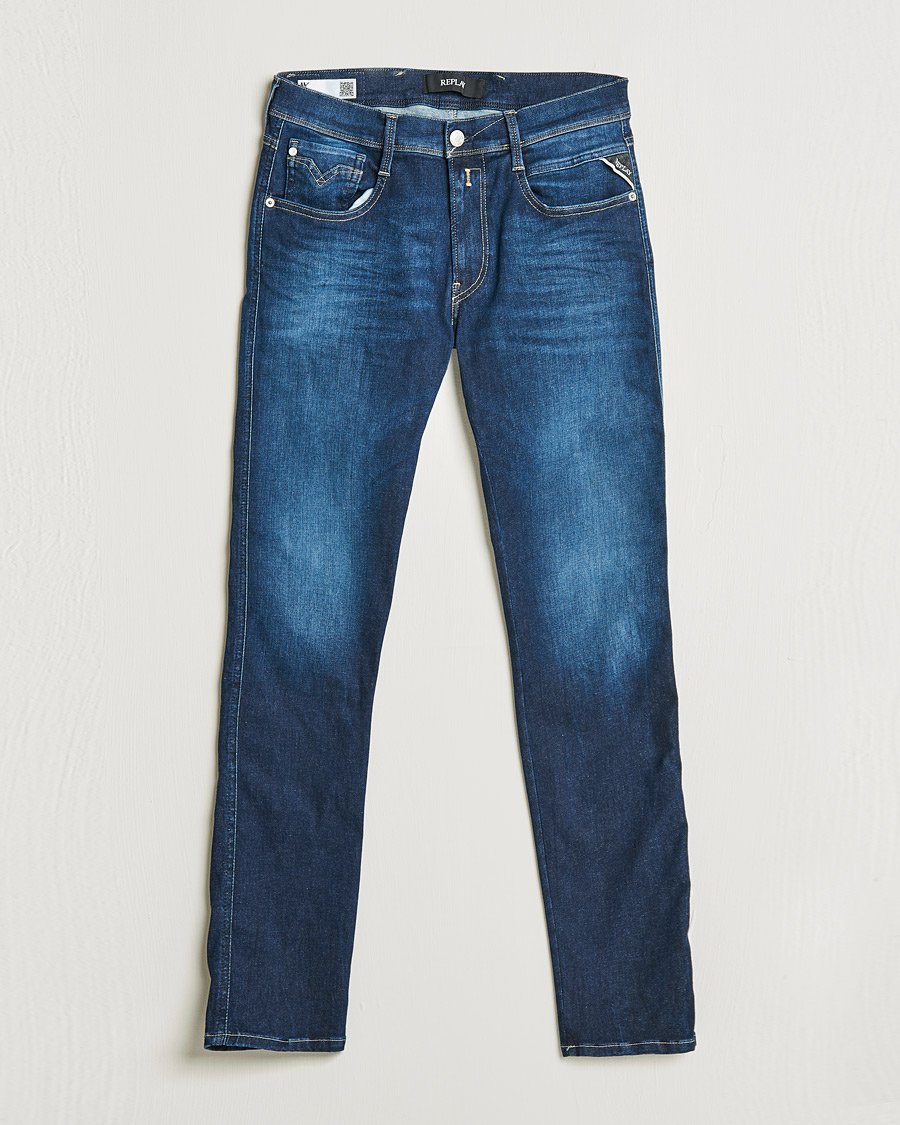 Herren | Jeans | Replay | Anbass Hyperflex Recyceled 360 Jeans Dark Blue