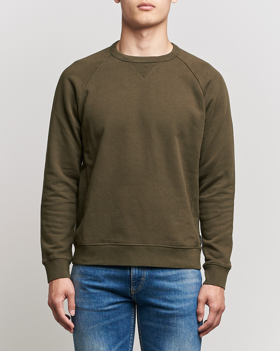 Herren | Pullover | Replay | Sartoriale Jersey Crew Neck Sweatshirt Military