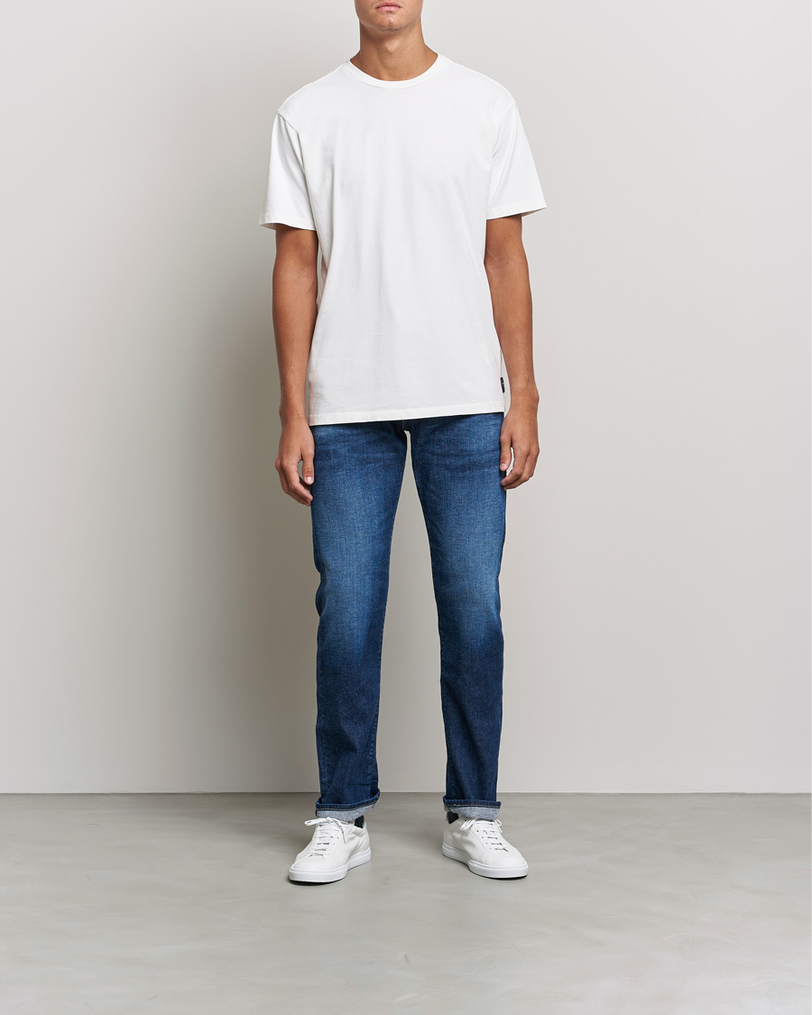 Herren | T-Shirts | Replay | Sartoriale Heavy Crew Neck T-Shirt Chalk White