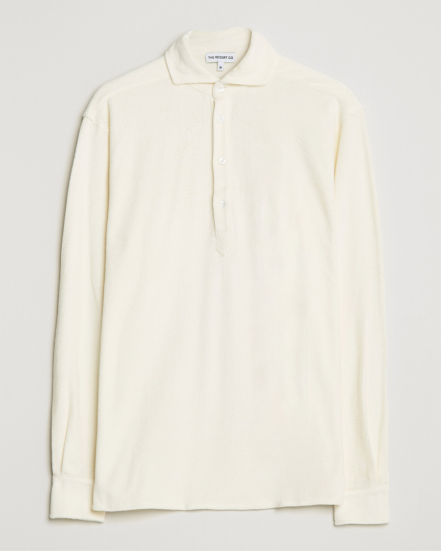 Herren | Hemden | The Resort Co | Terry Popover Shirt White
