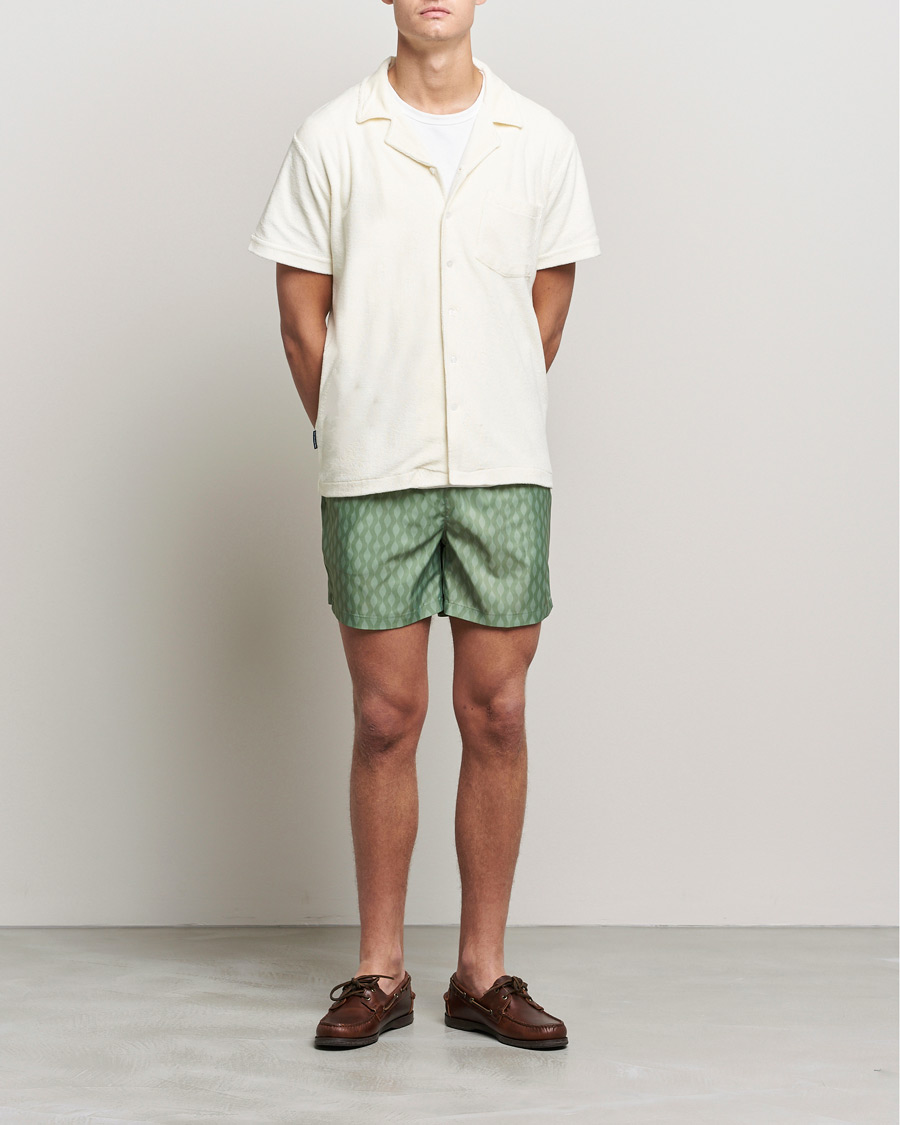 Herren | Hemden | The Resort Co | Short Sleeve Terry Resort Shirt White
