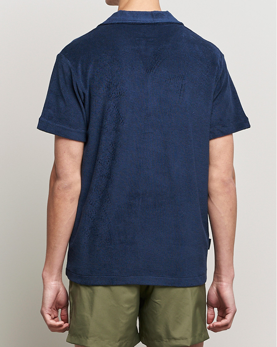 Herren | Hemden | The Resort Co | Short Sleeve Terry Resort Shirt Navy