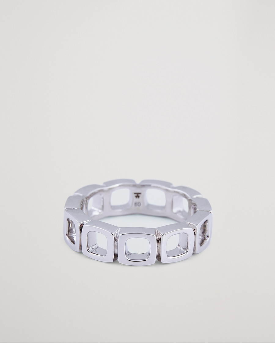 Herren | Tom Wood Cushion Band Open Ring Silver | Tom Wood | Cushion Band Open Ring Silver