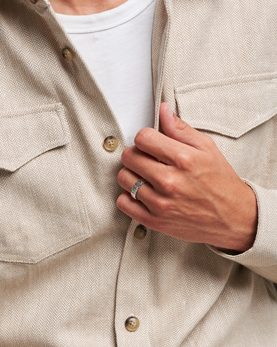 Herren | Tom Wood Cushion Band Ring Silver | Tom Wood | Cushion Band Ring Silver