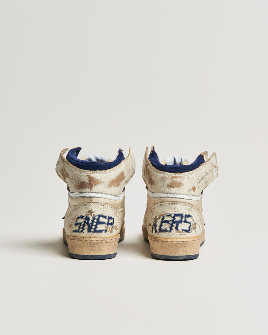 Herren | Golden Goose Deluxe Brand Sky Star Vintage Basket Sneaker White/Dark Blue | Golden Goose | Deluxe Brand Sky Star Vintage Basket Sneaker White/Dark Blue