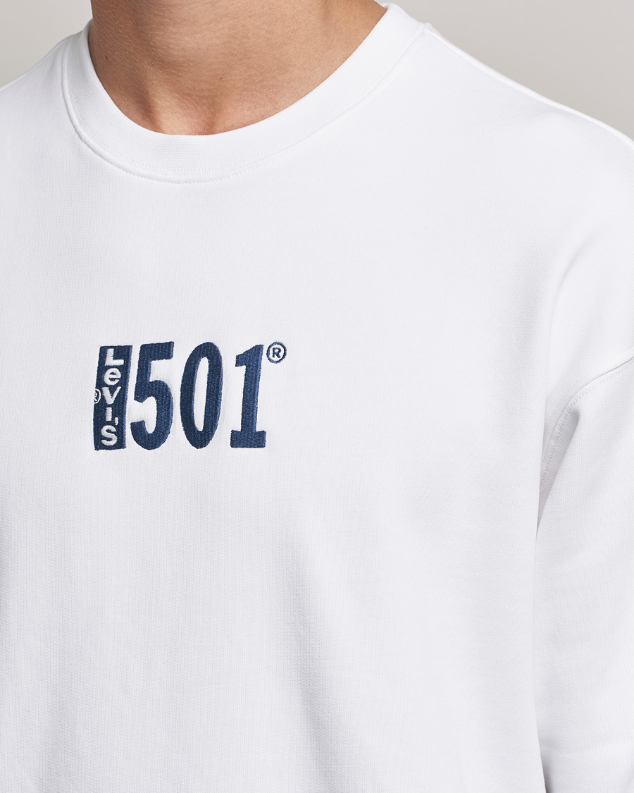 Herren | Pullover | Levi's | Relaxed Graphic 501 Crew Neck Crew White