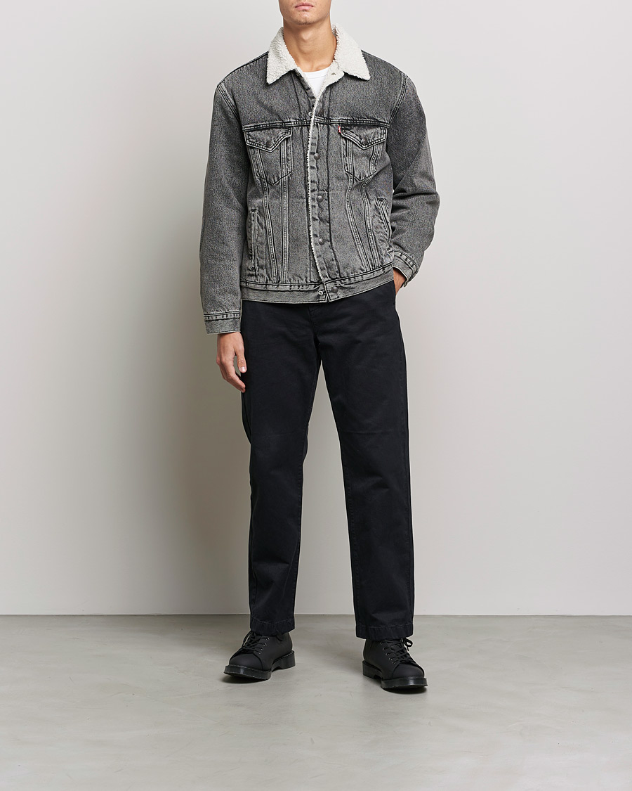 Herren | Jacken | Levi's | Type III Sherpa Trucker Medium Gray