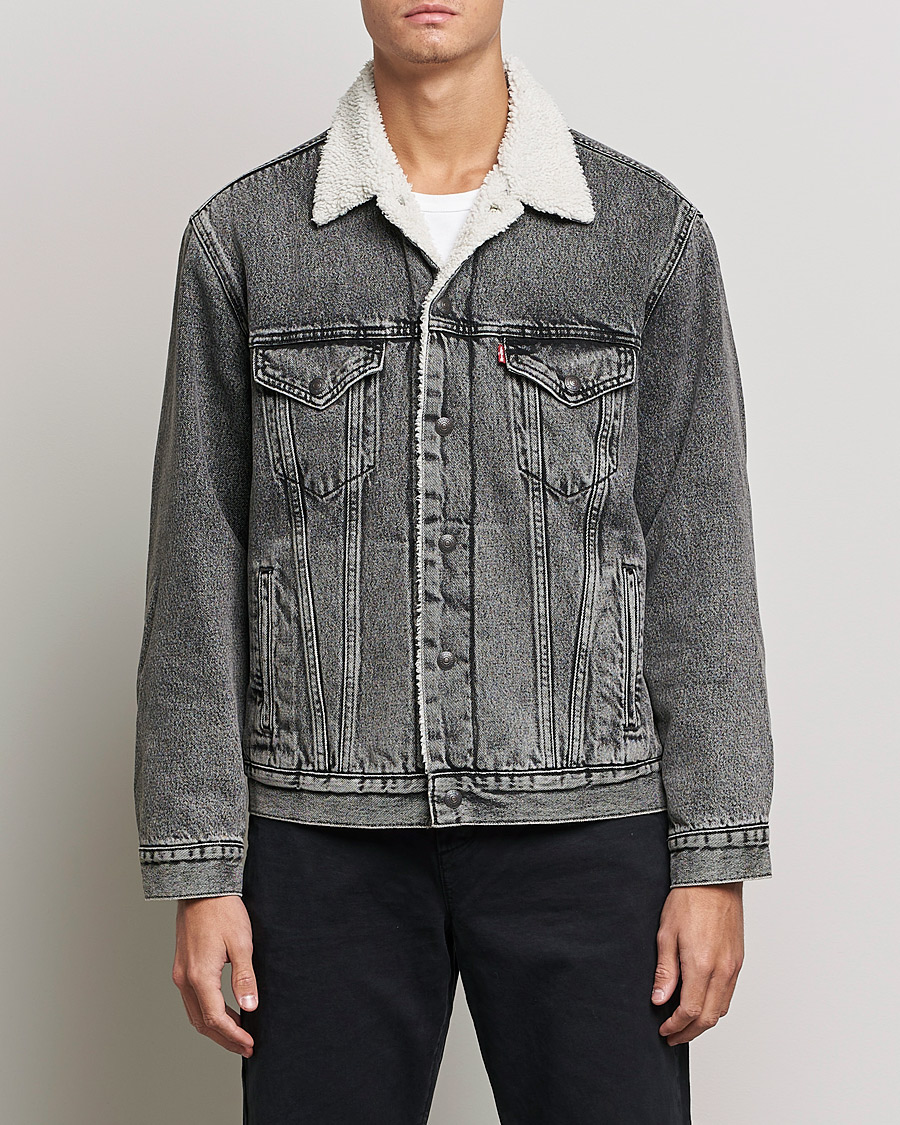 Herren | Jacken | Levi's | Type III Sherpa Trucker Medium Gray