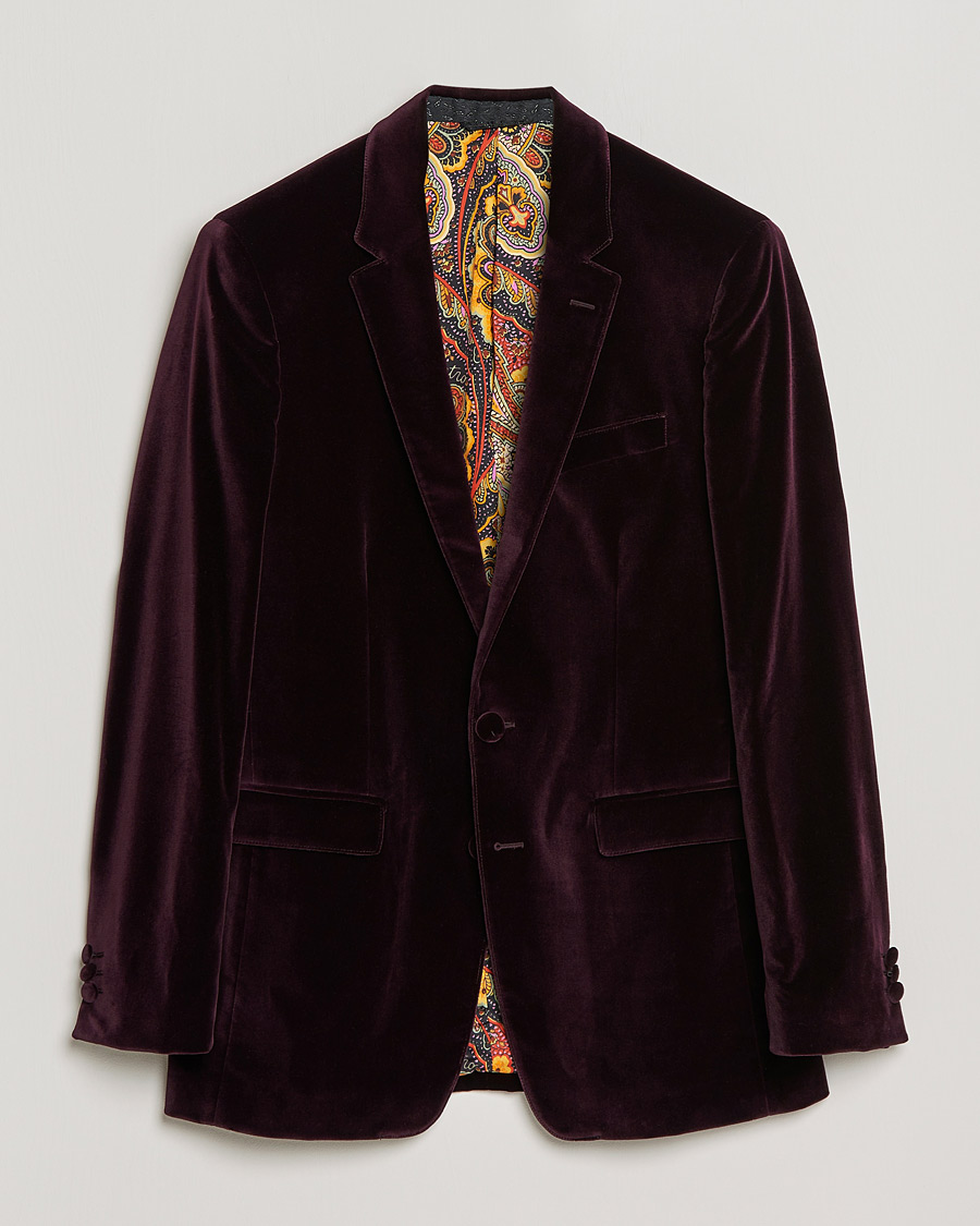 Herren | Sakkos | Etro | Velvet Blazer Burgundy