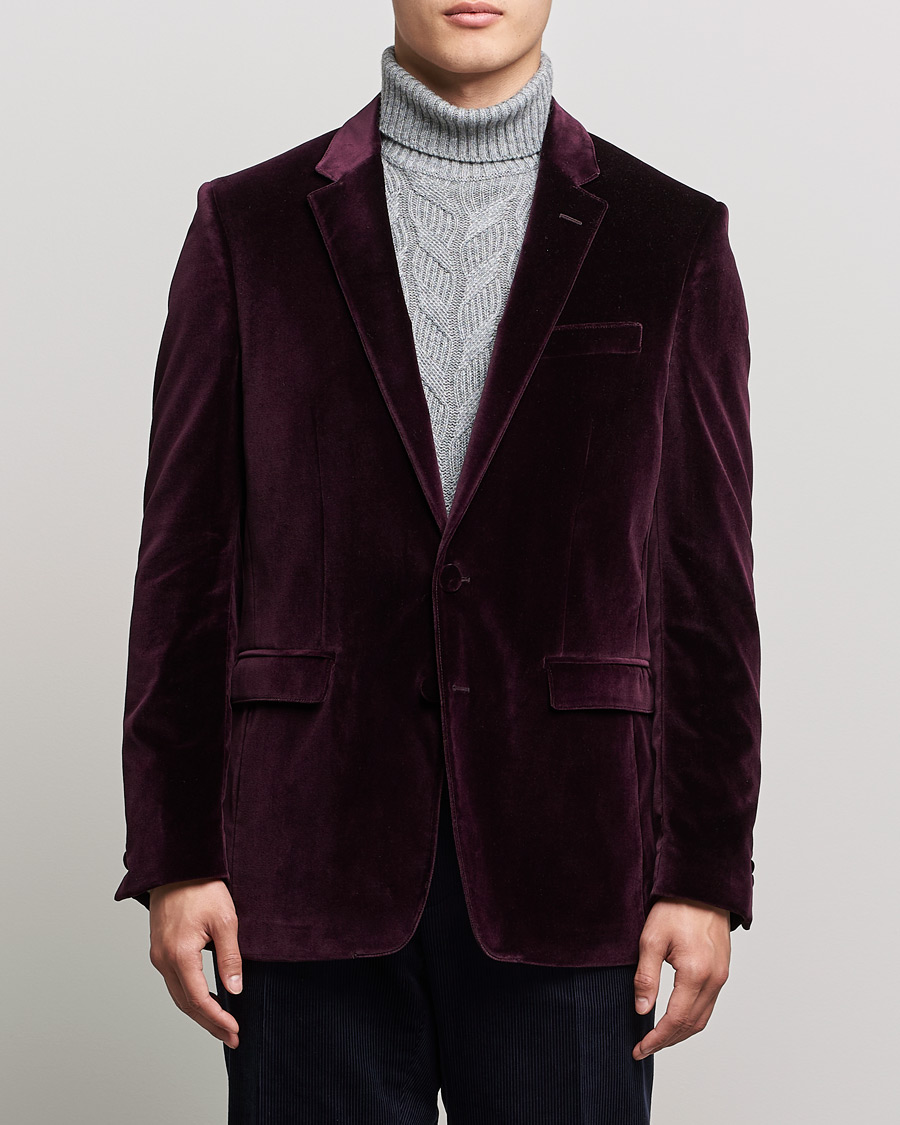 Herren | Sakkos | Etro | Velvet Blazer Burgundy