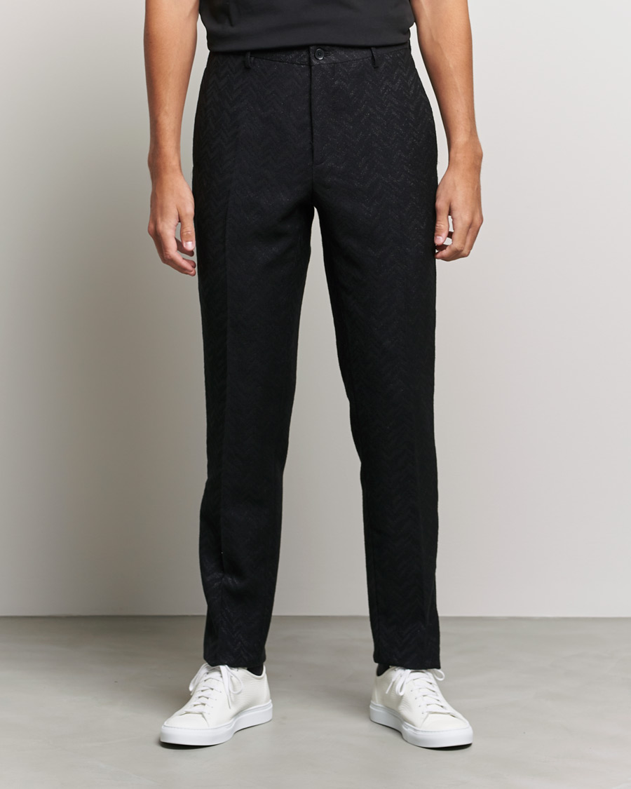 Herren | Hosen | Etro | Flat Front Evening Trousers Black
