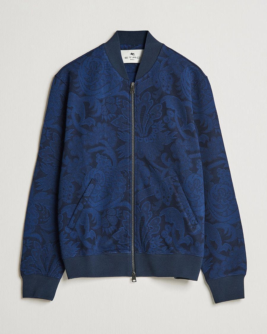 Herren | Pullover | Etro | Printed Bomber Sweat Navy