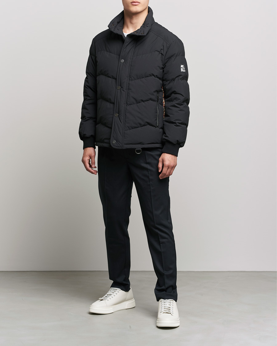 Herren | Jacken | Etro | Printed Down Jacket Black
