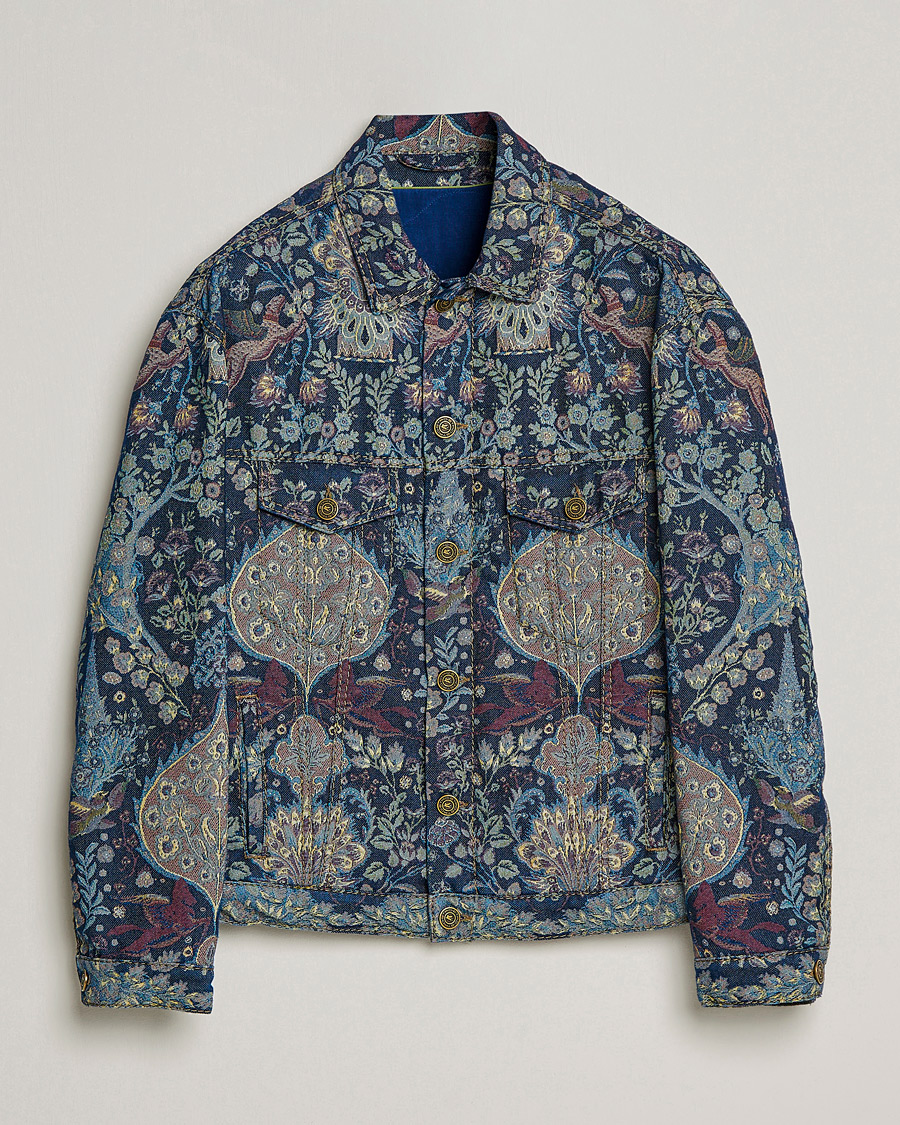 Herren | Jacken | Etro | Embroidered Denim Jacket Dark Blue