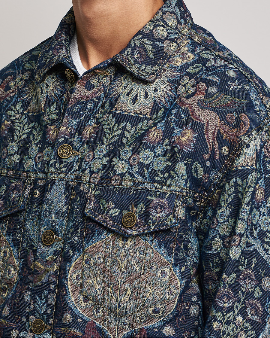 Herren | Jacken | Etro | Embroidered Denim Jacket Dark Blue