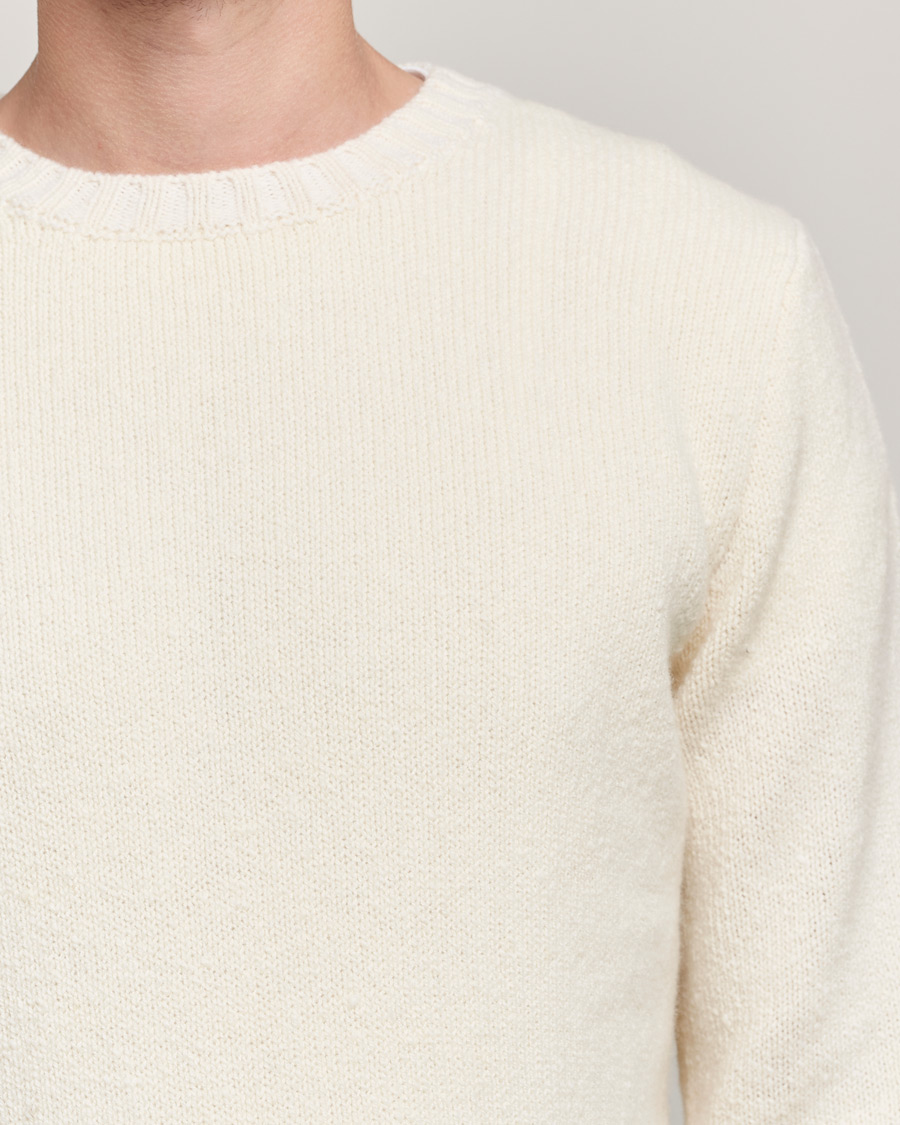 Herren | Pullover | Inis Meáin | Wool/Cashmere Crew Neck White