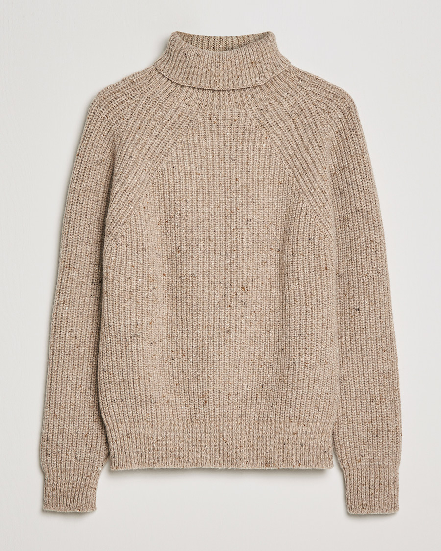 Herren | Pullover | Inis Meáin | Wool/Cashmere Boatbuilder Turtleneck Beige