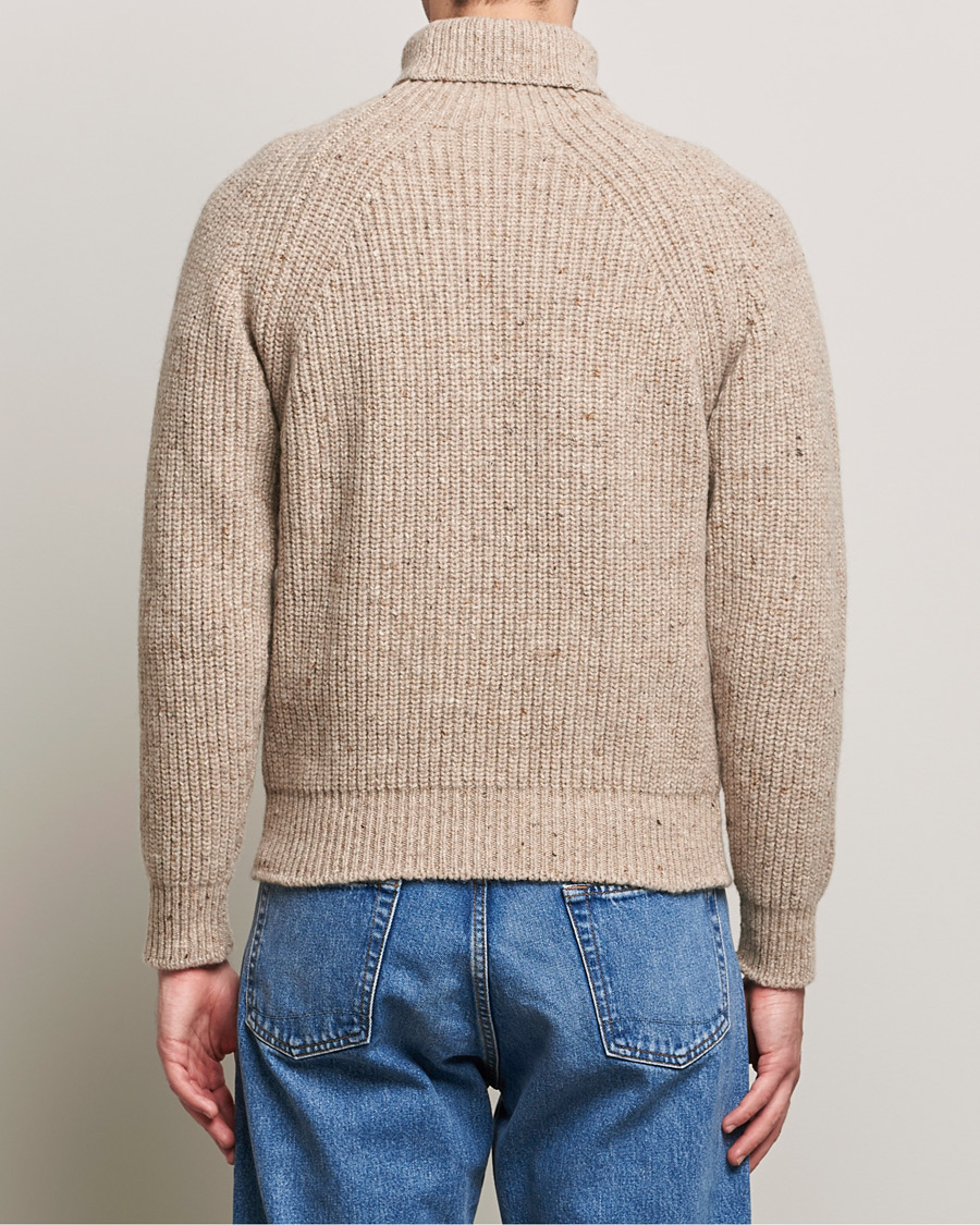 Herren | Pullover | Inis Meáin | Wool/Cashmere Boatbuilder Turtleneck Beige