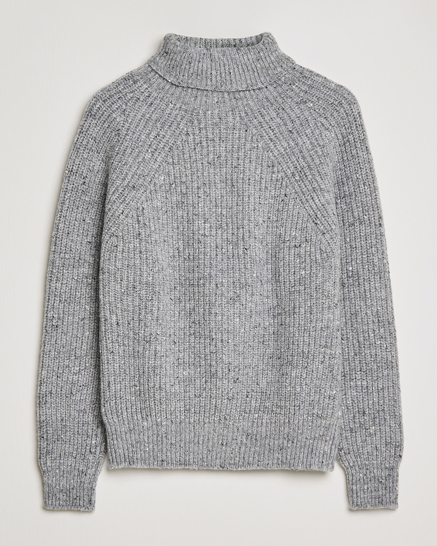 Herren | Pullover | Inis Meáin | Wool/Cashmere Boatbuilder Turtleneck Grey