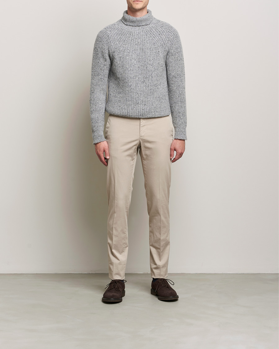 Herren | Pullover | Inis Meáin | Wool/Cashmere Boatbuilder Turtleneck Grey