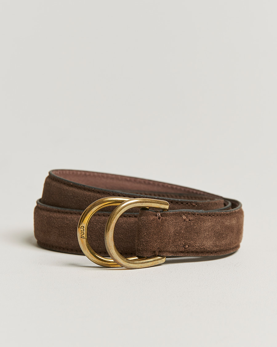 Herren | Polo Ralph Lauren Suede Belt Brown | Polo Ralph Lauren | Suede Belt Brown