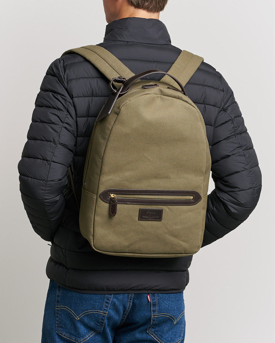 Herren | Polo Ralph Lauren Canvas Backpack Defender Green | Polo Ralph Lauren | Canvas Backpack Defender Green