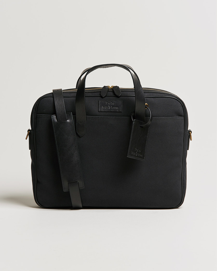 Herren | Polo Ralph Lauren Canvas Briefcase Black | Polo Ralph Lauren | Canvas Briefcase Black