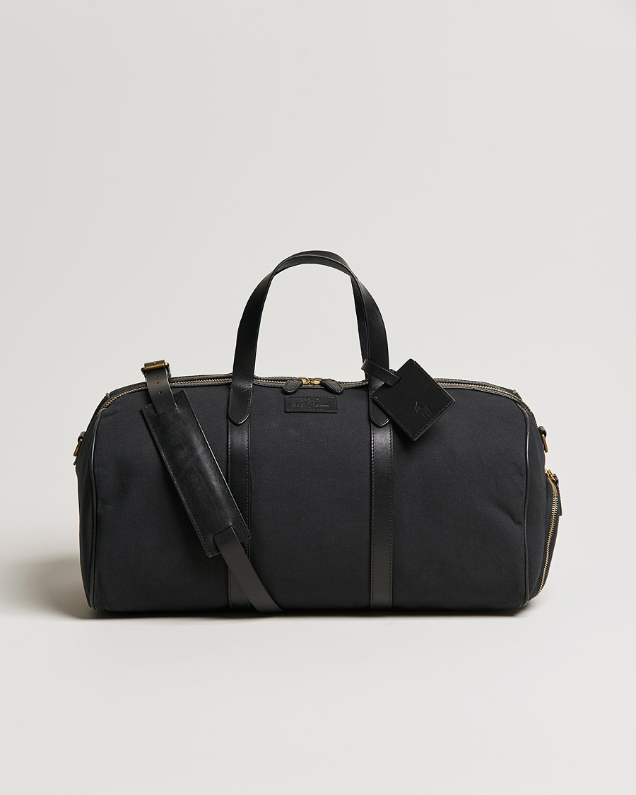 Herren | Polo Ralph Lauren Canvas/Leather Dufflebag Black | Polo Ralph Lauren | Canvas/Leather Dufflebag Black