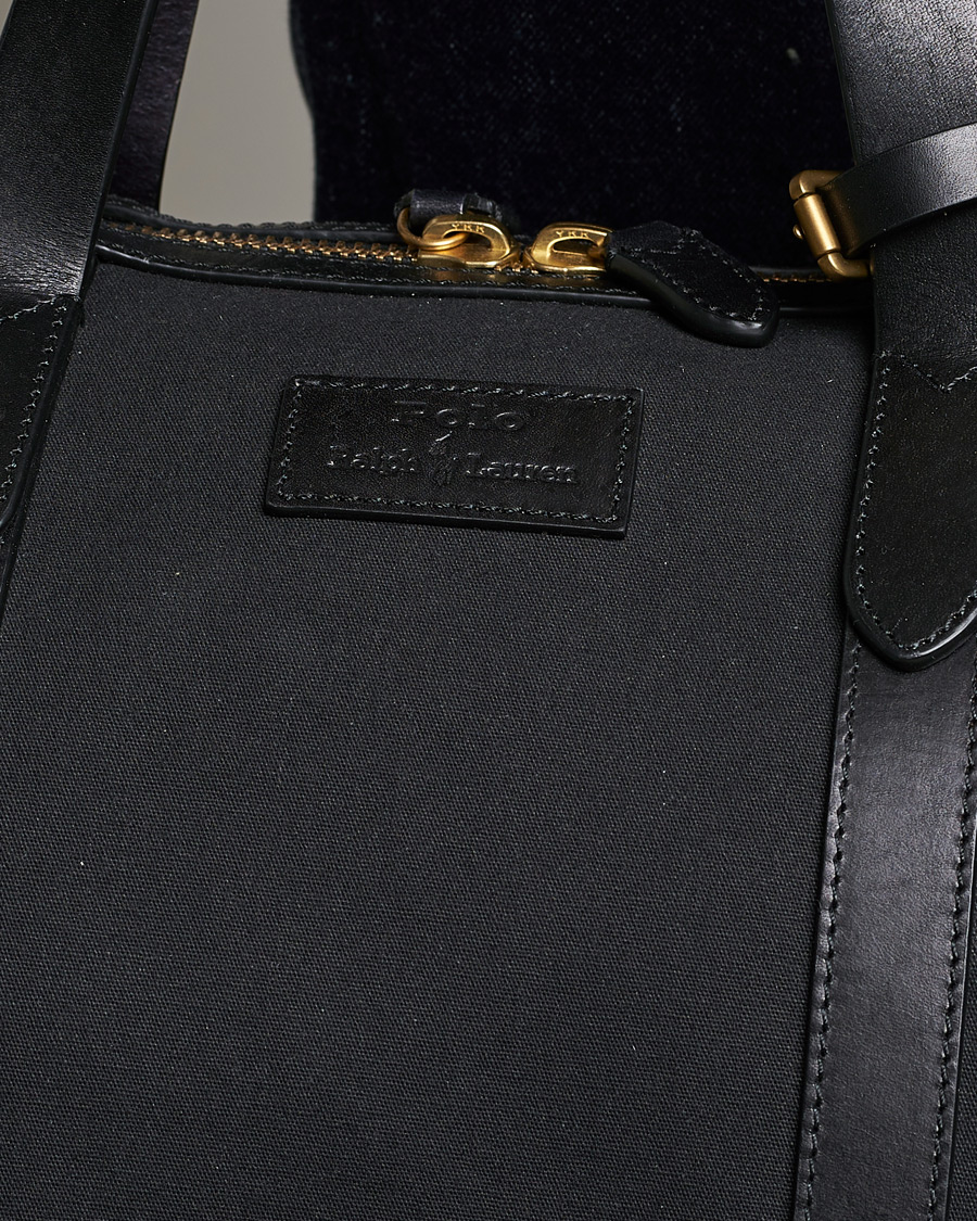 Herren | Polo Ralph Lauren Canvas/Leather Dufflebag Black | Polo Ralph Lauren | Canvas/Leather Dufflebag Black