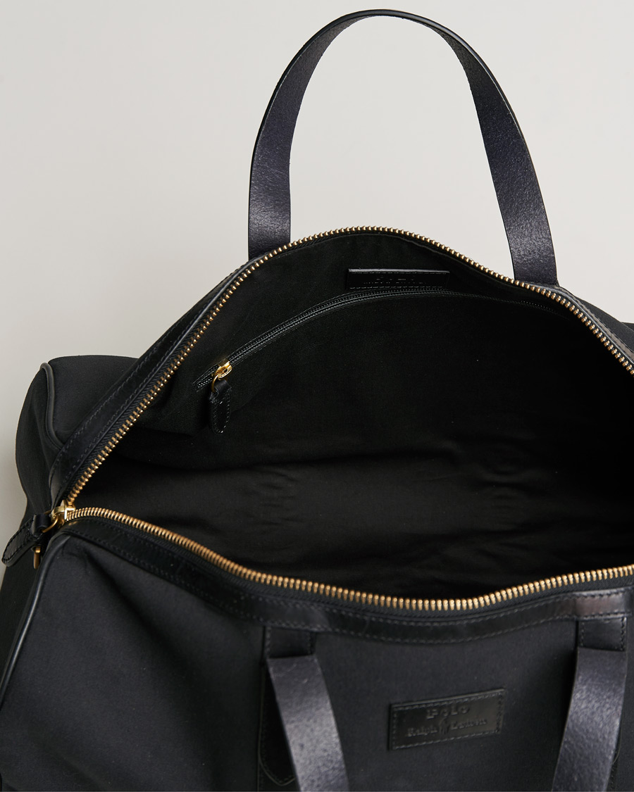 Herren | Polo Ralph Lauren Canvas/Leather Dufflebag Black | Polo Ralph Lauren | Canvas/Leather Dufflebag Black