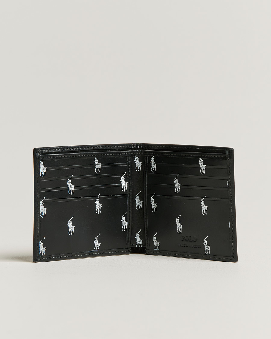 Herren | Polo Ralph Lauren Logo Leather Billfold Wallet Black | Polo Ralph Lauren | Logo Leather Billfold Wallet Black