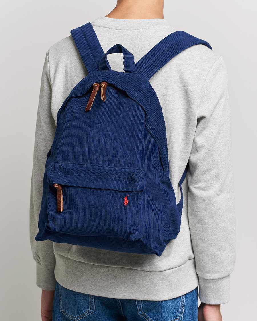 Herren | Polo Ralph Lauren Corduroy Backpack Newport Navy | Polo Ralph Lauren | Corduroy Backpack Newport Navy