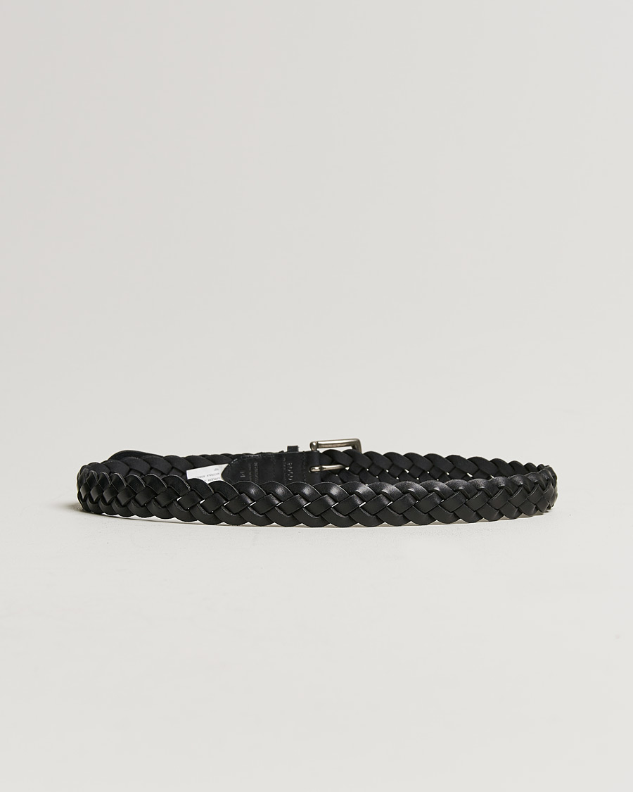 Herren | Polo Ralph Lauren Wide Braided Belt Black | Polo Ralph Lauren | Wide Braided Belt Black