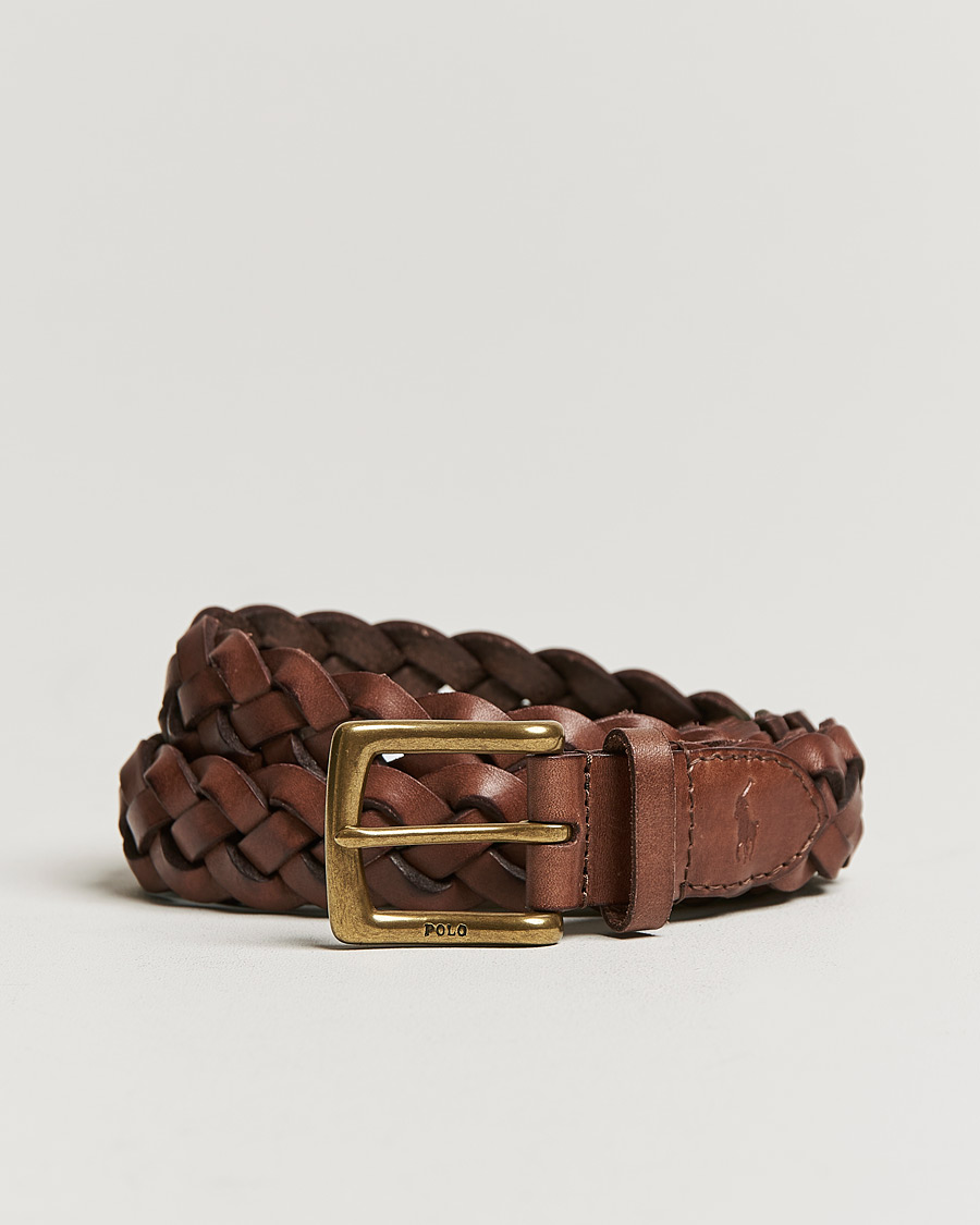 Herren | Polo Ralph Lauren Wide Braided Belt Polo Brown | Polo Ralph Lauren | Wide Braided Belt Polo Brown