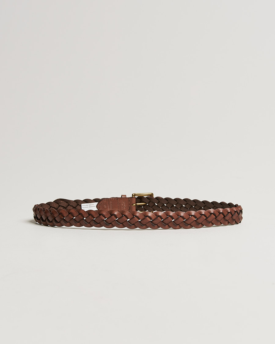 Herren | Polo Ralph Lauren Wide Braided Belt Polo Brown | Polo Ralph Lauren | Wide Braided Belt Polo Brown
