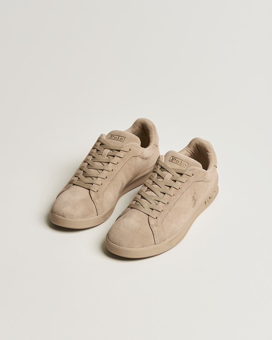 Herren | Polo Ralph Lauren Heritage Court Suede Sneaker Milkshake | Polo Ralph Lauren | Heritage Court Suede Sneaker Milkshake