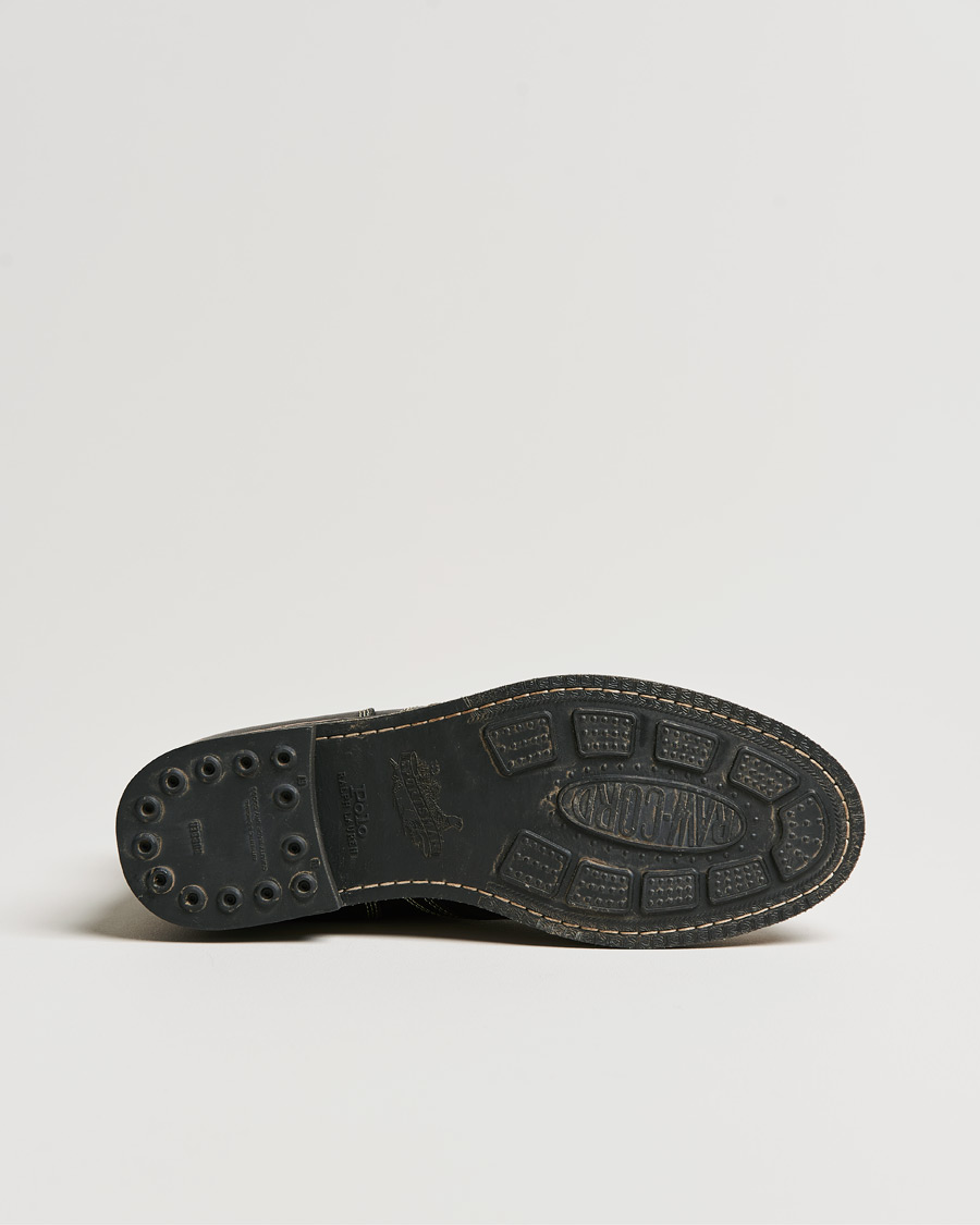 Herren | Schwarze Stiefel | Polo Ralph Lauren | RL Oiled Leather Boot Black