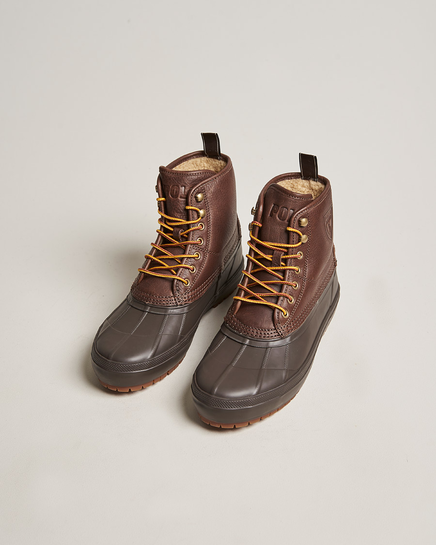Herren | Polo Ralph Lauren Claus Leather Boots Dark Brown | Polo Ralph Lauren | Claus Leather Boots Dark Brown