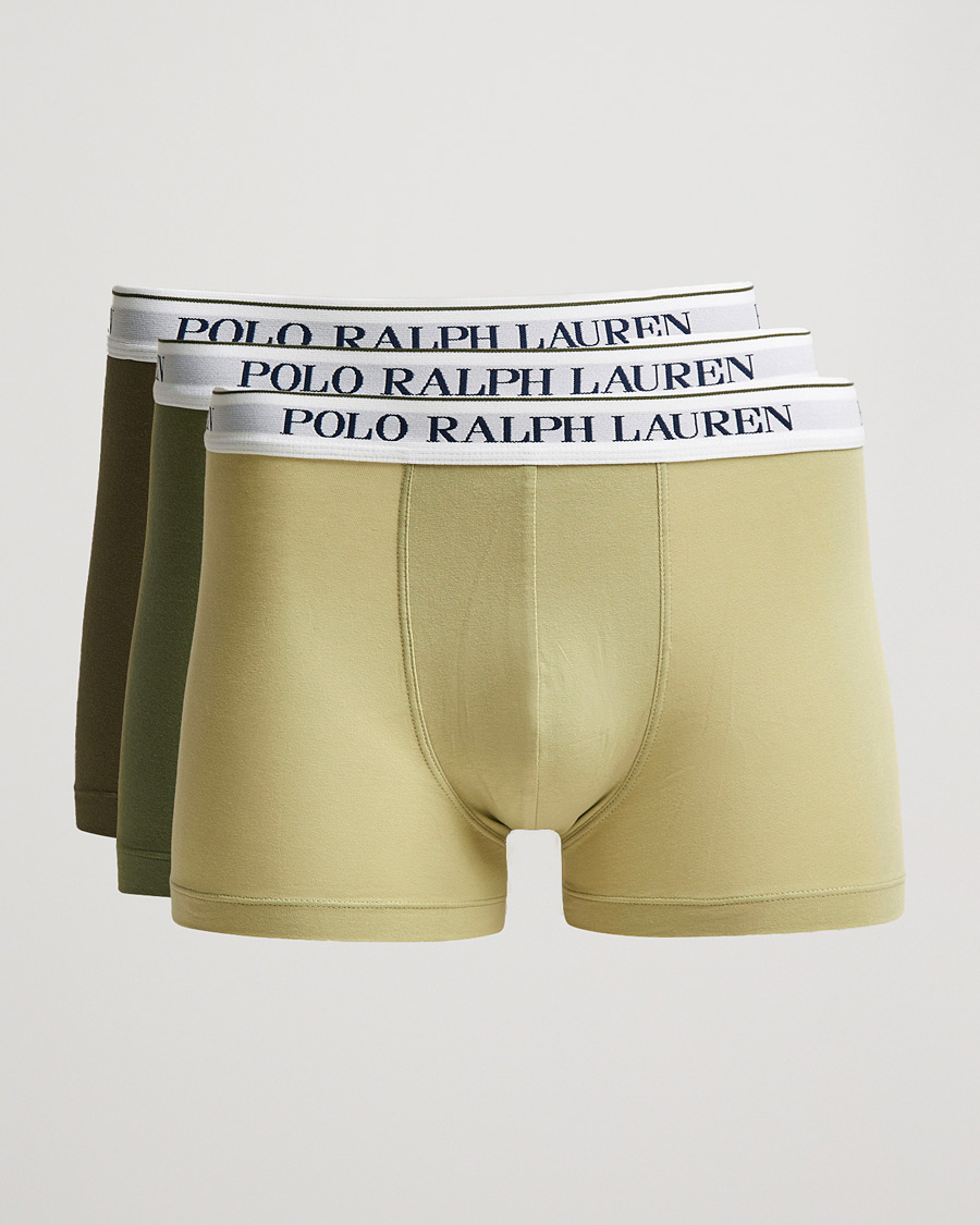 Herren | Unterwäsche | Polo Ralph Lauren | 3-Pack Trunk Olive/Green/Dark Green