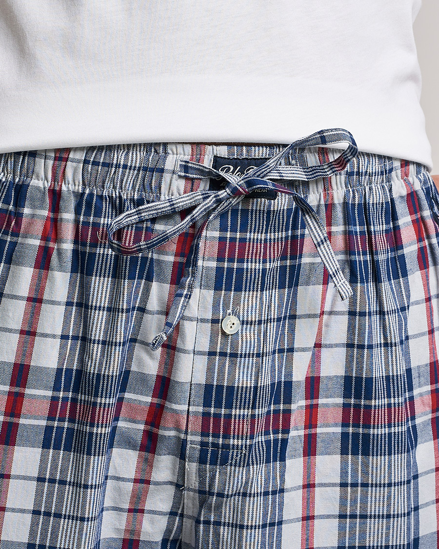 Herren | Schlafanzüge & Bademäntel | Polo Ralph Lauren | Cotton Checked Pyjama Set White/Red