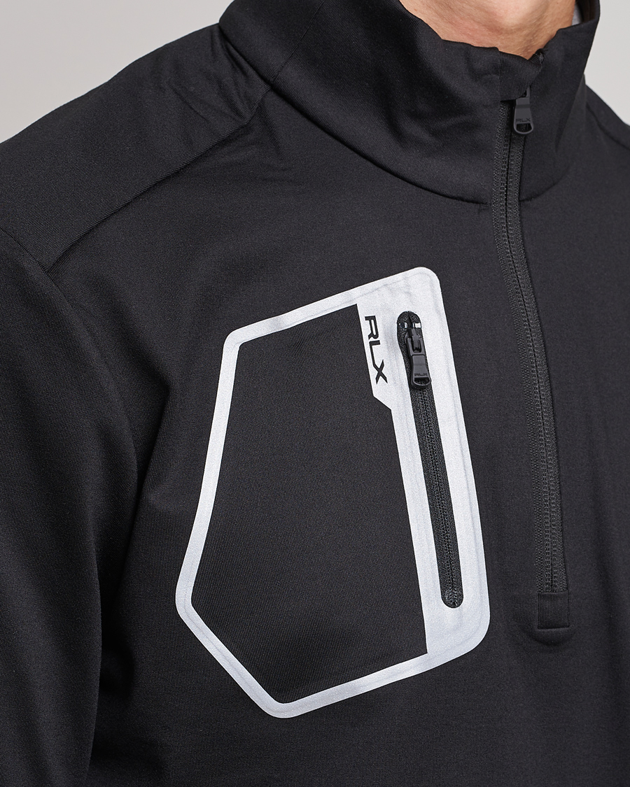 Herren | Pullover | RLX Ralph Lauren | Luxury Performance Jersey Half-Zip Black