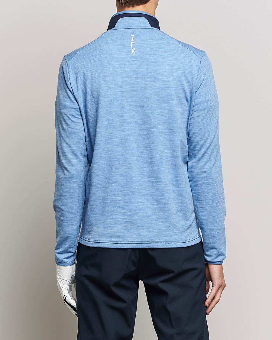 Herren | Pullover | RLX Ralph Lauren | Performance Wool Full Zip Hybrid Sweater Navy/Blue