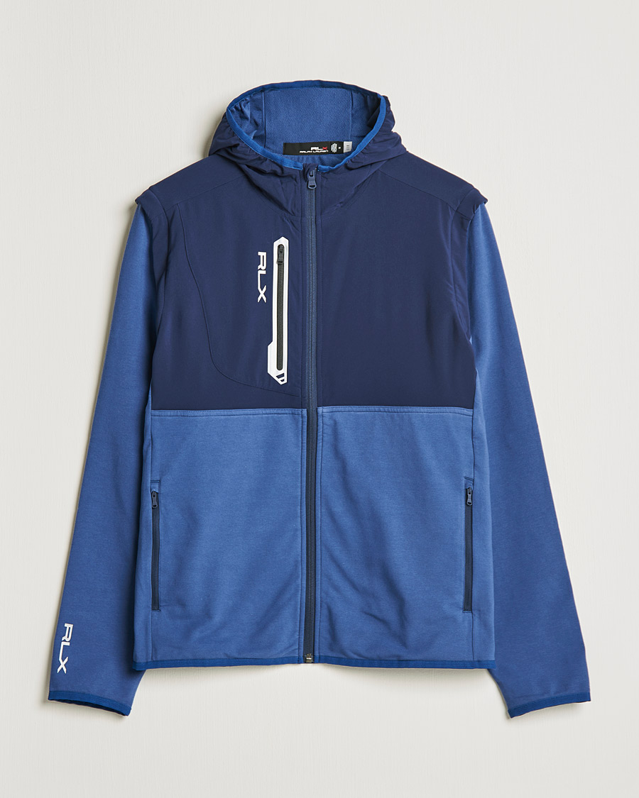 Herren | Pullover | RLX Ralph Lauren | Techy Terry Full-Zip Hoodie Light Navy/French Navy