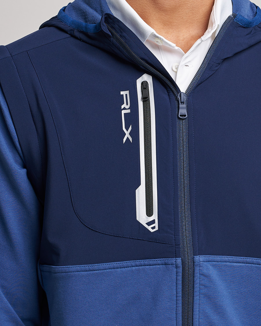 Herren | Pullover | RLX Ralph Lauren | Techy Terry Full-Zip Hoodie Light Navy/French Navy