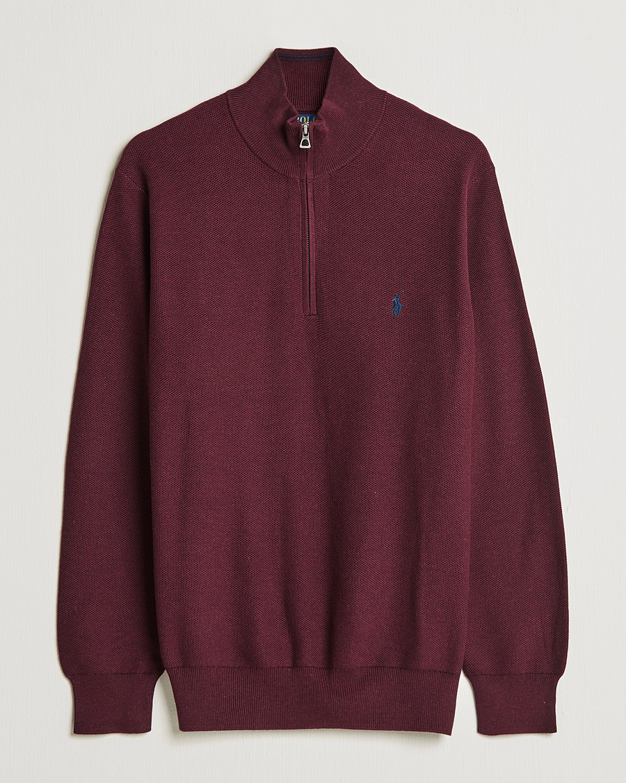 Herren | Pullover | Polo Ralph Lauren | Textured Half-Zip Aged Wine Heather