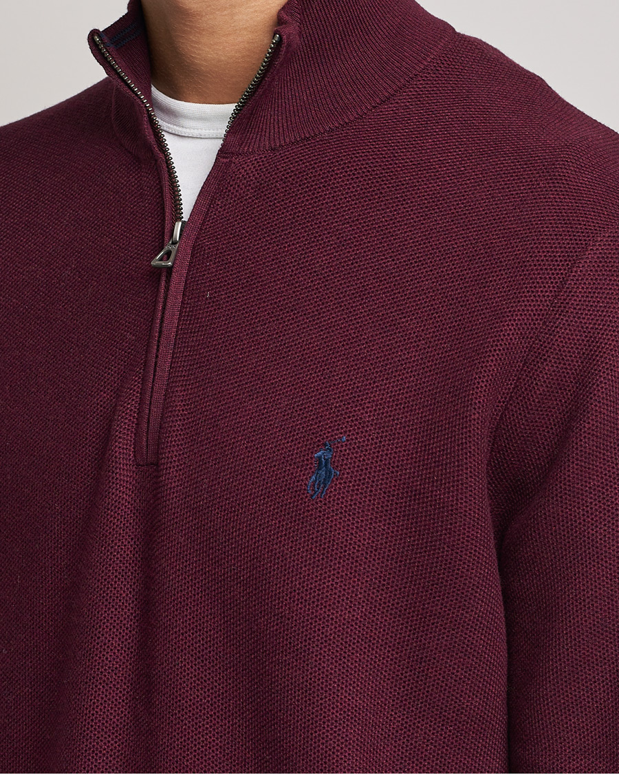 Herren | Pullover | Polo Ralph Lauren | Textured Half-Zip Aged Wine Heather