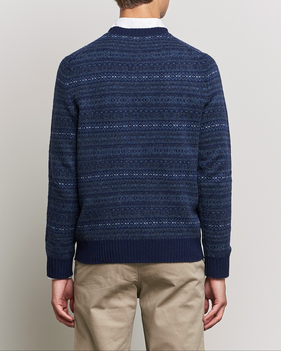 Herren | Pullover | Polo Ralph Lauren | Wool/Cashmere Fairisle Knitted Sweater Navy