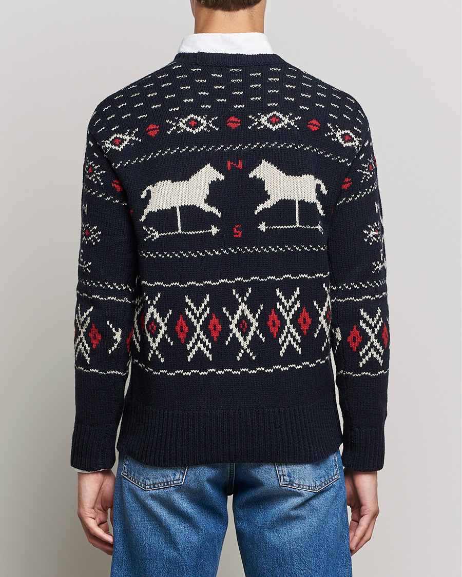 Herren | Pullover | Polo Ralph Lauren | Wool Winter Knitted Sweater Navy Multi