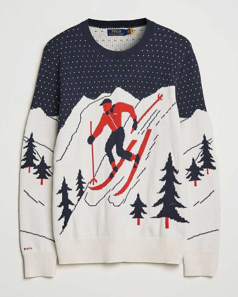 Herren | Pullover | Polo Ralph Lauren | Cotton Ski Knitted Sweater Navy Multi